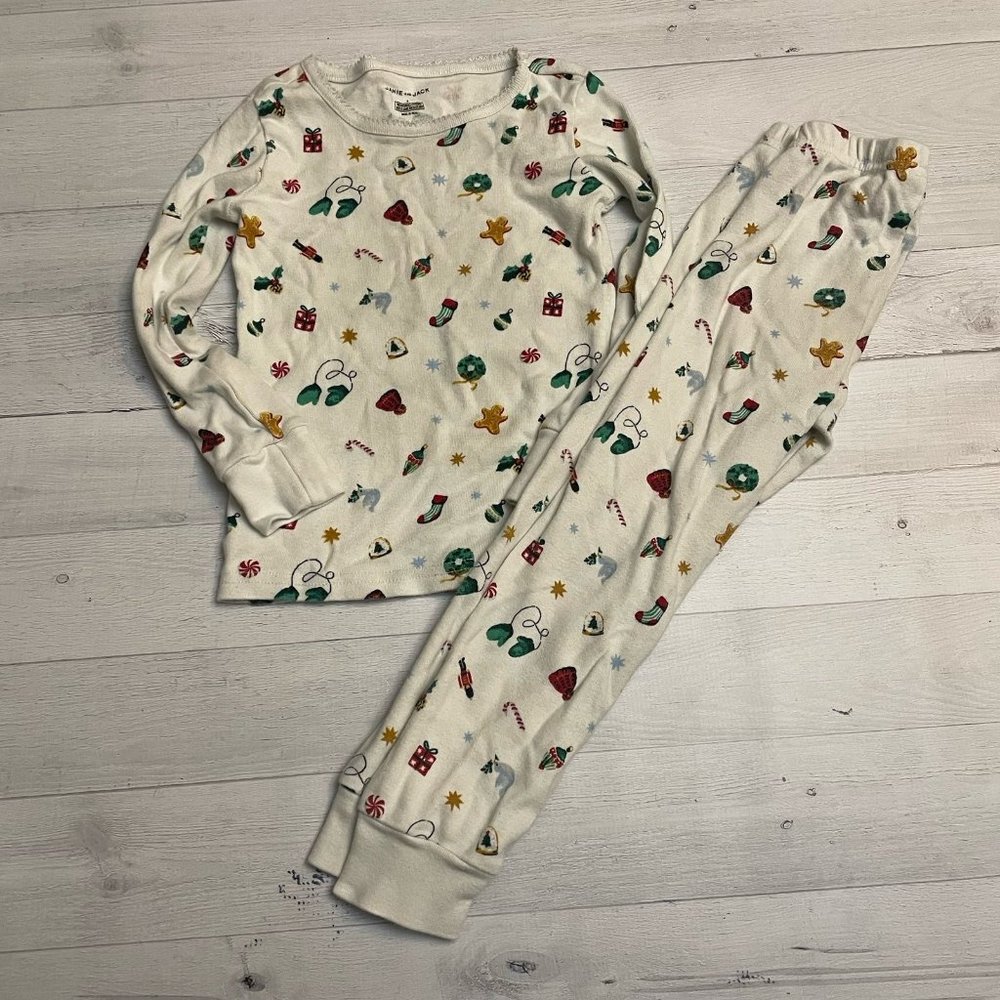 Janie‎ & Jack girls Christmas pajamas size 4